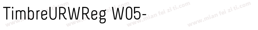 TimbreURWReg W05字体转换